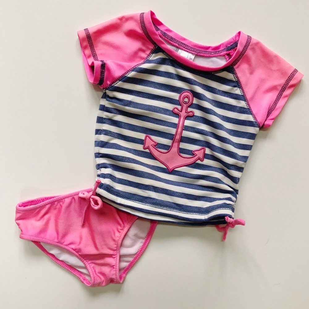 Love You Lots 2 Piece Anchor Swim Set 18 Mos